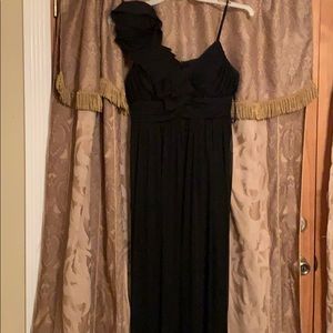 A black long dress
